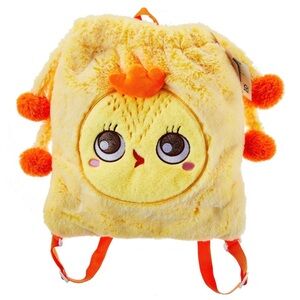 Adorable Yellow Chick Plush Backpack And Blanket for Kids